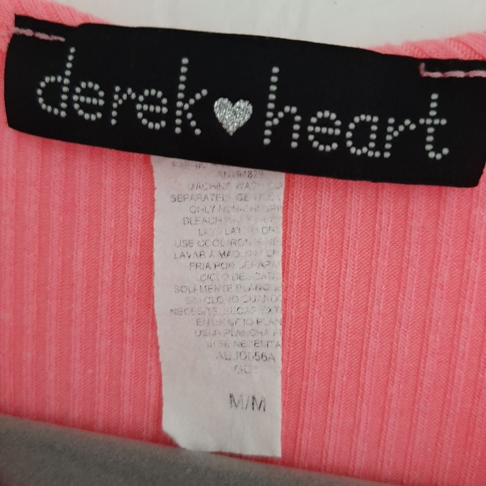 Derek Heart Ribbed Fit Maxi Neon Dress Small - Picture 2 of 6